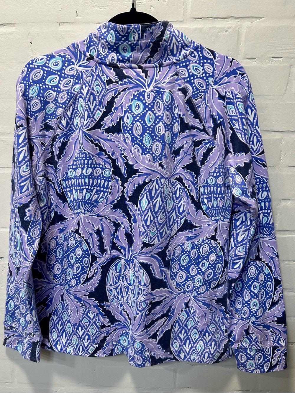 Lilly Pulitzer Coco Safari Captain Popover Long Sleeve Top L UPF 50+ Luxletic - Picture 6 of 8